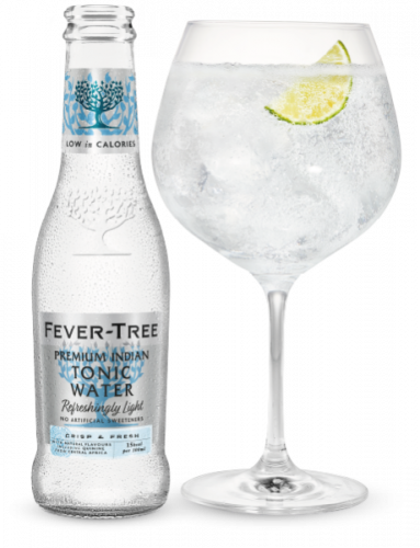 fever tree refreshingly light mixer avec verre