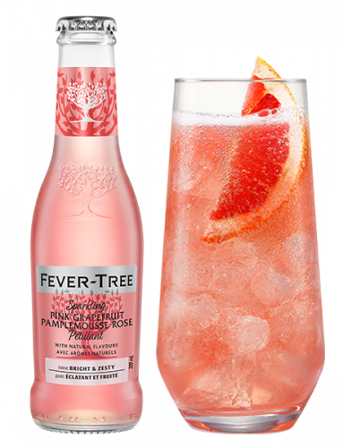 Sparkling Pink Grapefruit  with Cocktail