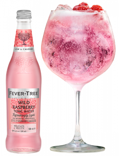 Refreshingly Light Wild Raspberry Tonic Water